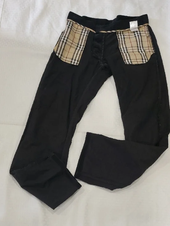 Burberry Black Label Men's Blue Straight Corduroy Jeans - Picture 14 of 15